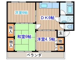 コーポ若菜の物件間取画像